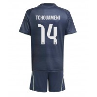 Real Madrid Aurelien Tchouameni #14 Gostujuci Dres za djecu 2025-26 Kratak Rukav (+ Kratke hlače)